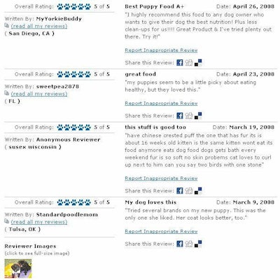 Pet parents trust and listen to each other and can get their questions answered easily by reading an online review.