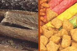Consumers perceive 'fresh' and 'natural' ingredients by color, texture, smell and shape. The product on the left appears more 'natural', while the kibble and treats to right look 'artificial' and therefore, less appealing.
