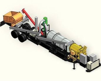 Baker-Rullman offers rotary dryer systems featuring the company's triple-pass technology. The mobile rotary dryer system can be mounted on a standard 53-foot trailer to accommodate transportation and ease of setup.