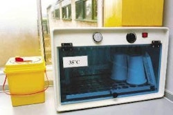 Care with warming semen collection equipment to the temperature of the ejaculate can be undone by insufficient protection of dose shipments against cold conditions, as Swedish trials confirm.