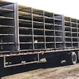 Removable partitions are inserted to create a chamber for CAS on the trailer.