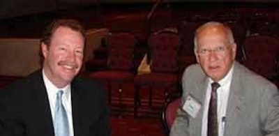 Dolph Baker, left, United Egg Producers chairman of the board, and Gene Gregory, UEP president and CEO, at the organization's recent legislative meeting in Washington, D.C.