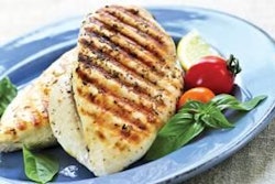 Cooked boneless chicken breast