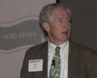 Mike Donohue encourages poultry company leaders to become familiar with plans to keep their flocks free of avian influenza.