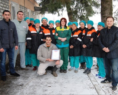 GAP Resource Company employees celebrate becoming the first member of the Ross 140 Club in Asia.
