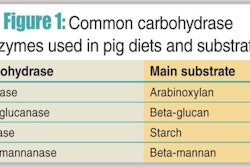 For the enzyme to provide a benefit in the formulation of pig diets, the diet must contain the relevant specific substrate for the enzyme to work properly.
