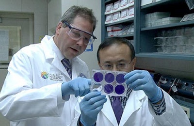 Jürgen Richt, Regents distinguished professor of veterinary medicine, and Wenjun Ma, assistant professor of diagnostic medicine and pathobiology, were part of a Kansas State University research team that developed a vaccine for three deadly strains of avian influenza. | Kansas State University