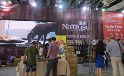 Domestic pet food players in China now have products and trade show stands boasting many of the most popular claims globally, such as natural and grain free. l Debbie Phillips-Donaldson