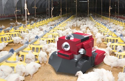 The Octopus Scarifier improves litter quality, monitors house conditions and can apply biocides in aerosol form to reduce bacterial load. | Mark Clements