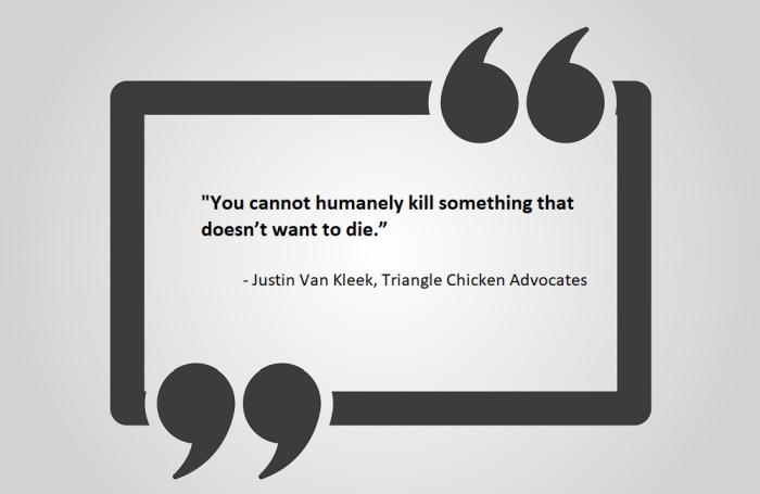 Justin Van Kleek of Triangle Chicken Advocates was one person who spoke out at the recent Animal Rights National Conference in Los Angeles. | vladvm, Bigstock