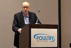 Reese Schroeder, managing director of Tyson Ventures, speaks at the inaugural Poultry Tech Summit in Atlanta. | Austin Alonzo