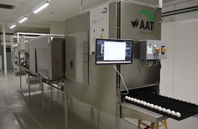 Agri Advanced Technologies detects the difference in the reflected light between male and female eggs on Day 4 of incubation. (Courtesy Agri Advanced Technologies)
