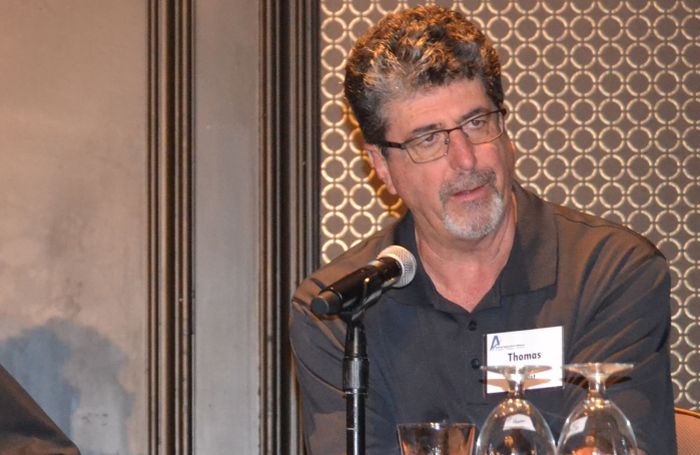 Thomas, a focus group participant at the 2019 Animal Agriculture Alliance Stakeholders Summit, says he trusts farmers to take care of their animals, so animal welfare isn't a high concern when purchasing meat and poultry. (Roy Graber)