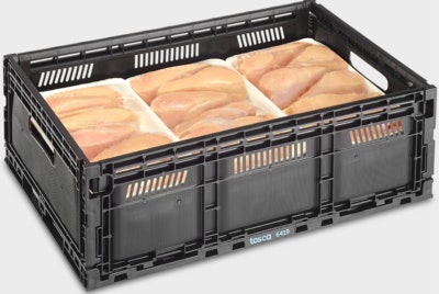 Tosca reusable plastic container (RPC) for poultry