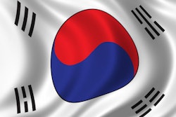 flag of south korea waving in the wind