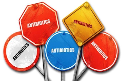 antibiotics, 3D rendering, rough street sign collection