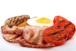Fresh food, fried english breakfast