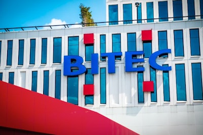 Bangkok, Thailand. December 1, 2018 : Building Of Bitec Internat