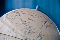 China India And South East Asia Countries Map In A Retro Old Cla