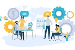 Vector Illustration Concept Of Global Investment, Market Trends,