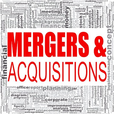 Mergers And Acquisitions Word Cloud. Creative Illustration Of Id