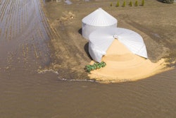 Water Fills The Fields After A Levee Breaks In Pacific Junction,