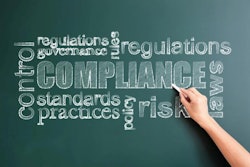 compliance written on blackboard
