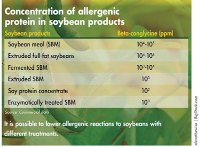 Allergenic Protein In Soybean Products