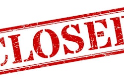 Closed Stamp. Closed Square Grunge Sign. Closed