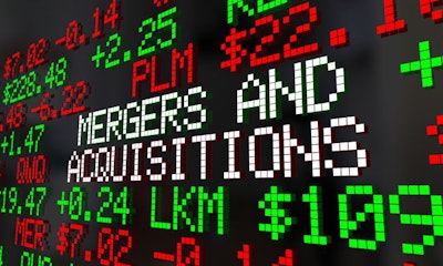 Mergers and Acquisitions M&A Stock Market Ticker 3d Render Illus