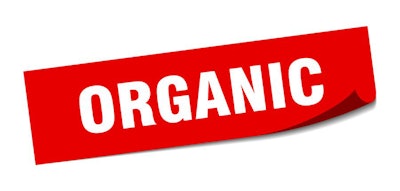 Organic Sticker. Organic Square Isolated Sign. Organic