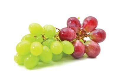 red and green grapes