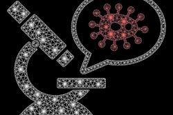 Flare Mesh Microbe Zooming With Sparkle Effect. Abstract Illumin