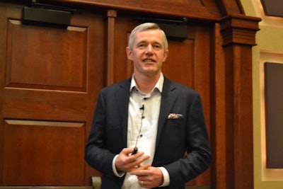 Egan Brockhoff, veterinary counselor for the Canadian Pork Council (Roy Graber)