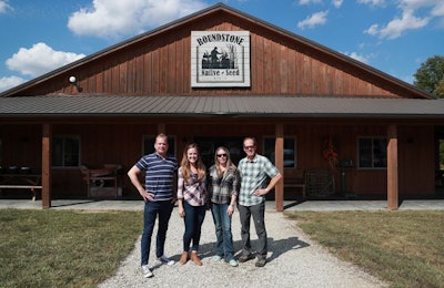 Dr. Clayton Greenway, DVM, of Toronto, Ontario, Canada; Andrea Coffman from Oklahoma; April Scott of the greater Toronto area; and Dr. Shawn Messonnier, DVM, from Plano, Texas are the four inaugural members of the Champion Transparency Council. (Courtesy Champion Petfoods)