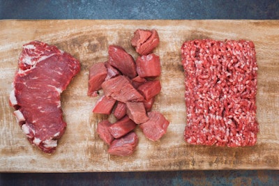 Grass Fed Raw Angus Beef Meat. Different Cuts Of Raw Fresh Angus