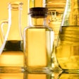 Healthy oil from sunflower, olive, rapeseed oil. Cooking oils in