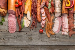 Assortment Of Cold Meats, Variety Of Processed Cold Meat Product