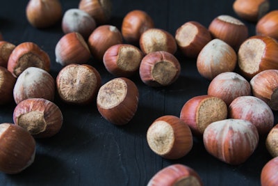 Hazelnuts. Food Background. Photo Wallpaper. Hazelnuts. Stack Of