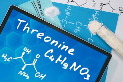 Tablet with the chemical formula of Threonine
