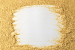 Nutritional Yeast On White Background. Nutritional Inactive Yeas