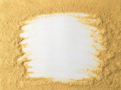 Nutritional Yeast On White Background. Nutritional Inactive Yeas