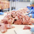 Processing Of Meat At A Meat-packing Plant. Food Industry