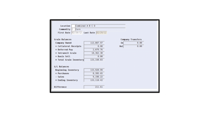 Grain manager