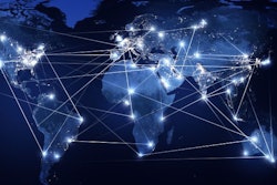 Global Networking And International Communication. World Map As