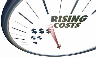 Rising Costs Increased Price Speedometer Inflation 3d Illustrati