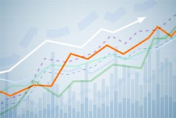 Financial Graph Chart. Business Data Analytics. Monitoring Finan