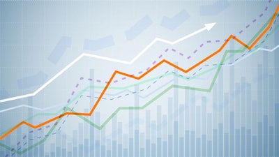 Financial Graph Chart. Business Data Analytics. Monitoring Finan