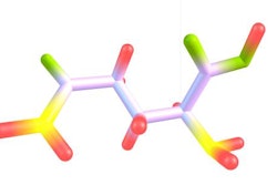 Glutamine Molecular Structure Isolated On White