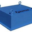 Suspended plate magnet